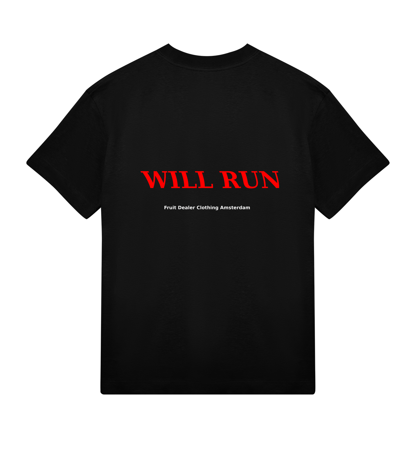 black t-shirt back