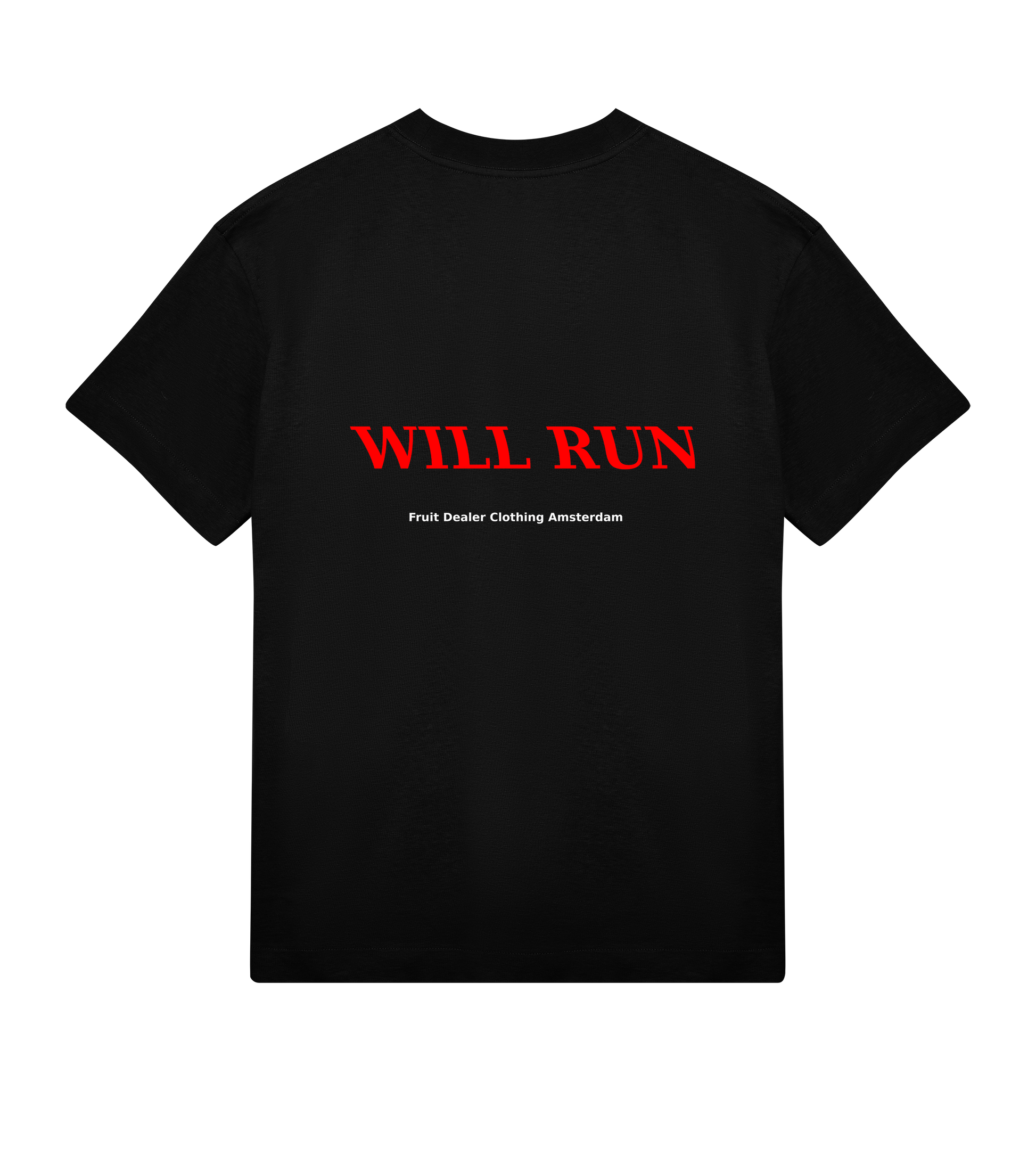 black t-shirt back