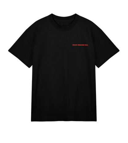 black t-shirt front