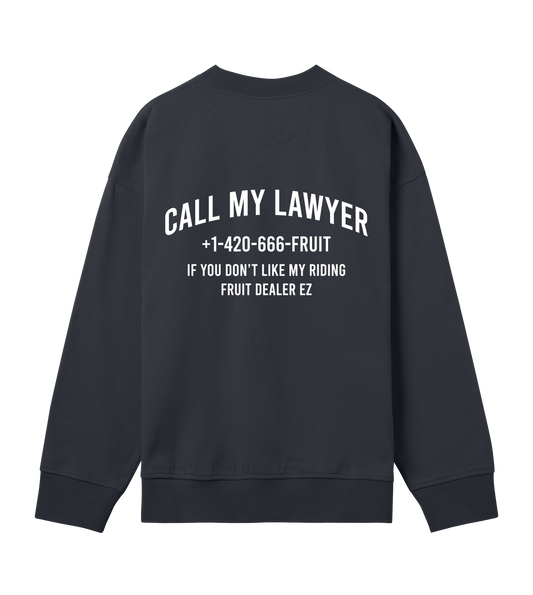 CALL MY LAWYER SWEATER BLACK