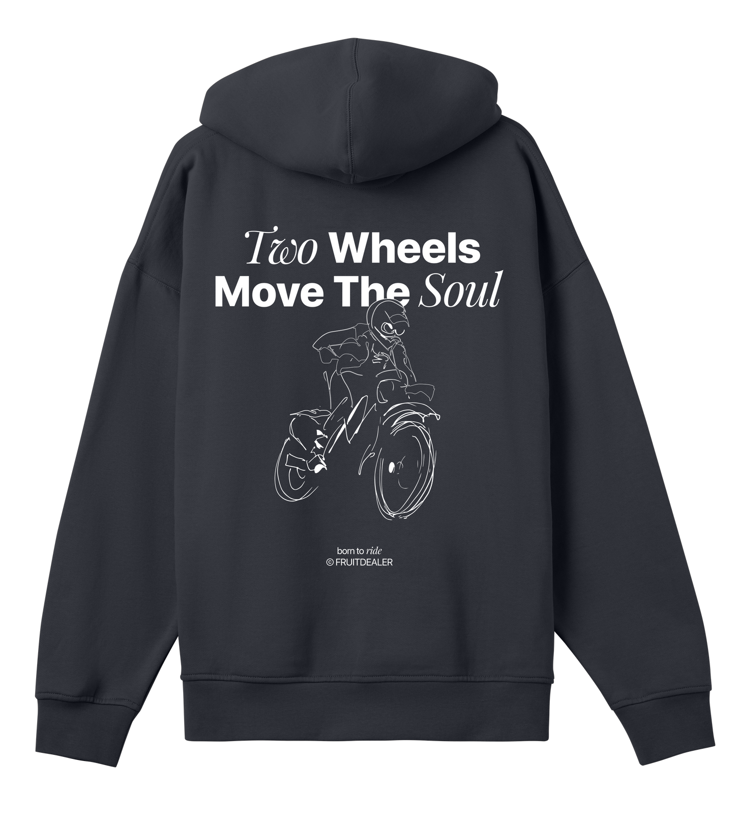 BORN TO RIDE HOODIE - Fruit Dealer